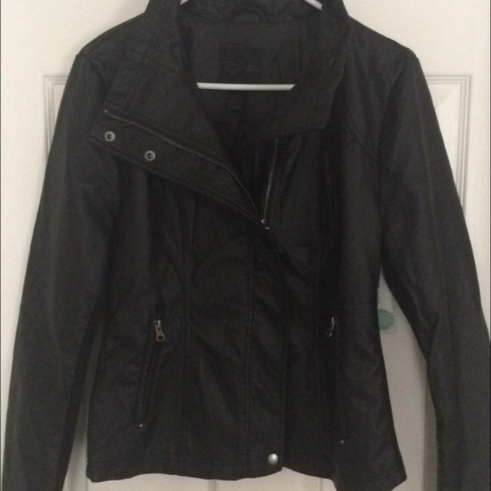 Black Pleather Moto Jacket from Stitch Fix - NWT